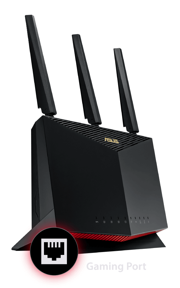 ASUS RT-AX86U Wi-Fi6 ゲーミングルーター - PC周辺機器