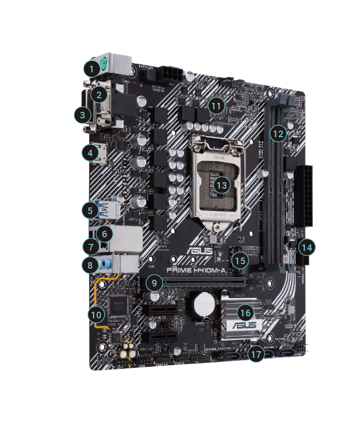 ASUS INTEL H410 搭載 LGA1200 対応 マザーボード PRIME H410M-A MicroATX-