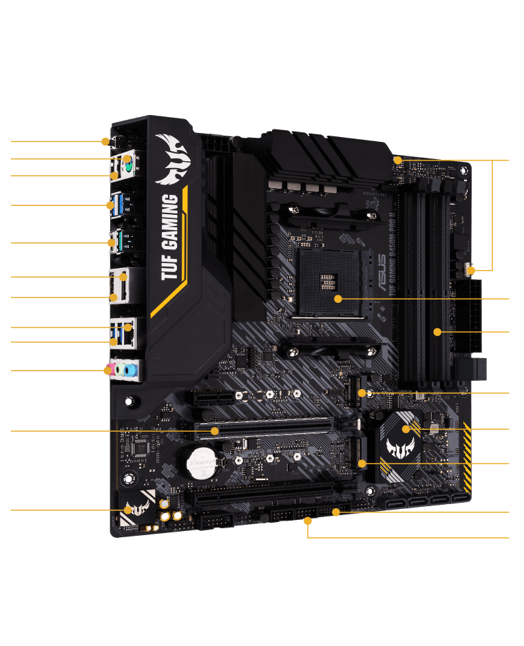 Gaming b450m pro ii. B450m TUF Pro II. ASUS TUF b450m Pro. TUF b450-Pro Gaming. TUF Gaming b450m-Pro s.