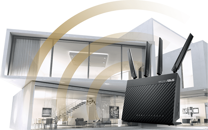 ASUS 4G-AC68U provides great coverage through out your home.