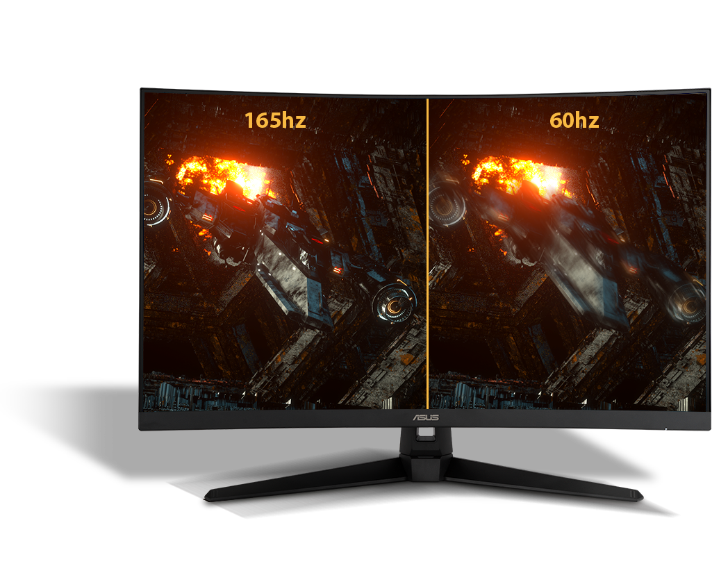 Monitor curvo para juegos de 32 pulgadas, monitor 2K 165Hz, monitor 1440P  144Hz, 1500R sin marco, 1ms, HDR, FreeSync Premium, DisplayPort/HDMI/USB