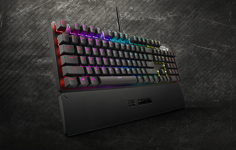 ASUS TUF Gaming K3 is milled from aerospace-grade aluminum alloy and is designed to last