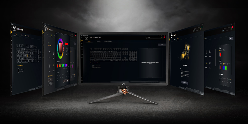 ASUS TUF Gaming K3 works with Armoury Crate software