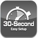 30 second easy setup icon