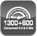 1300+600 Mbps icon