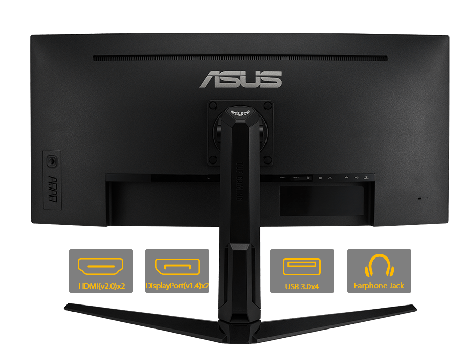 ASUS VG34VQL1B 34 2K UWQHD (3440 x 1440) 165Hz UltraWide Curved Screen  Gaming Monitor; FreeSync; HDR; HDMI - Micro Center