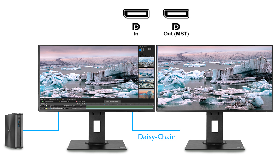 asus daisy chain monitors