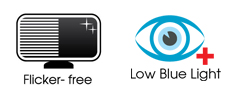 Wide viewing exerience with eye care mode